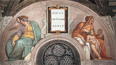 Uzziah / Jotham / Ahaz Michelangelo
